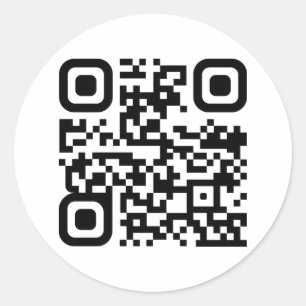 Benutzerdefinierter QR-Code Runder Aufkleber