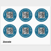 Benutzerdefinierter QR-Code runder Vinyl wasserdic Aufkleber (Blatt)