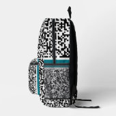 Benutzerdefinierter QR-Code-Scan-Backpack - Farbe  Bedruckter Rucksack (Rechts)