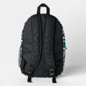 Benutzerdefinierter QR-Code-Scan-Backpack - Farbe  Bedruckter Rucksack (Rückseite)