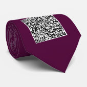 Benutzerdefinierter QR-Code-Scan-Halstuch Beispiel Krawatte (Gerollt)