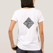 Benutzerdefinierter QR-Code-Scan Info Personalisie T-Shirt (Rückseite)