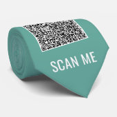Benutzerdefinierter QR-Code Scan Info Text und Far Krawatte (Gerollt)