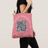Benutzerdefinierter QR-Code Scan Info Text und Far Tasche (Von Nahem)