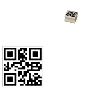 Benutzerdefinierter QR-Code scannbarer Website-Adr Gummistempel