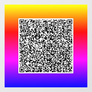 Benutzerdefinierter QR-Code Scannen Sie Ihre Werbe Fensteraufkleber
