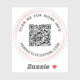 Benutzerdefinierter QR-Code Scannen Sie mich für w Aufkleber
