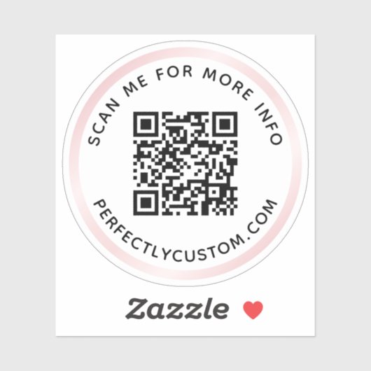 Benutzerdefinierter QR-Code Scannen Sie mich für w Aufkleber (Blatt)