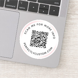 Benutzerdefinierter QR-Code Scannen Sie mich für w Aufkleber