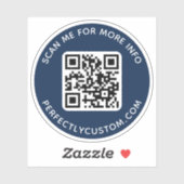 Benutzerdefinierter QR-Code Scannen Sie mich für w Aufkleber (Blatt)