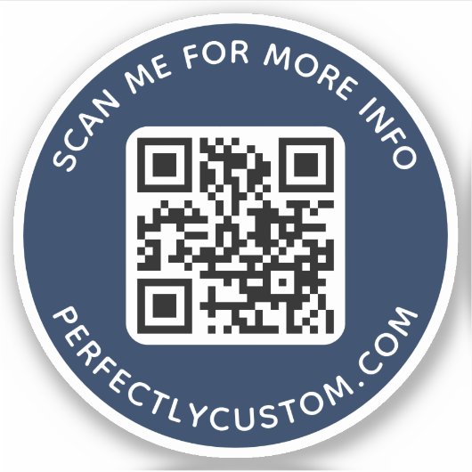 Benutzerdefinierter QR-Code Scannen Sie mich für w Aufkleber (Vorderseite)