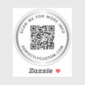 Benutzerdefinierter QR-Code Scannen Sie mir den si Aufkleber (Blatt)