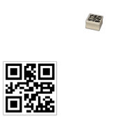 Benutzerdefinierter QR-Code Scannierbare Website-A Gummistempel (Stempel)