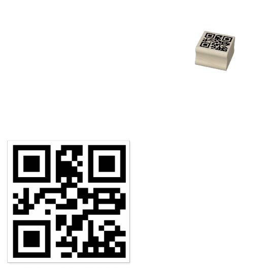 Benutzerdefinierter QR-Code Scannierbare Website-A Gummistempel (Stempel)