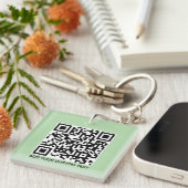 Benutzerdefinierter QR-Code-Schlüsselanhänger – mo Schlüsselanhänger (Vorderseite rechts)