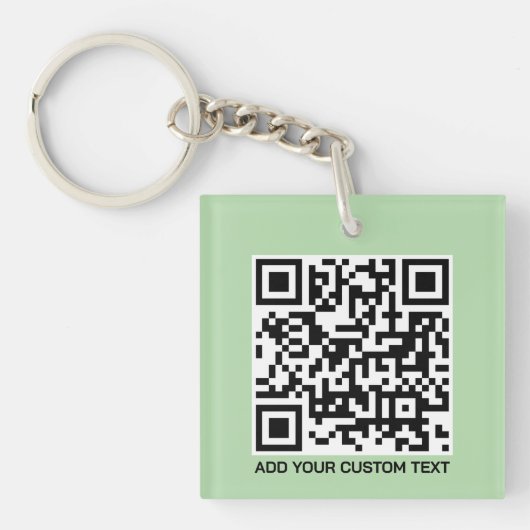 Benutzerdefinierter QR-Code-Schlüsselanhänger – mo Schlüsselanhänger (Vorderseite)