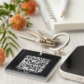 Benutzerdefinierter QR-Code-Schlüsselanhänger – mo Schlüsselanhänger (Vorderseite rechts)