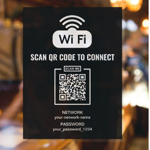 Benutzerdefinierter QR-Code Schwarzweiß-Internet-K Poster