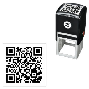 Benutzerdefinierter QR-Code Selbstfarbige Briefmar Permastempel