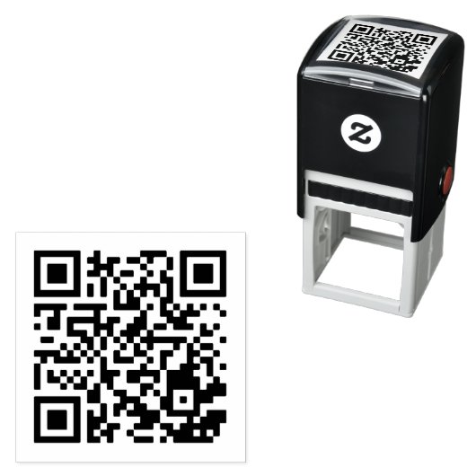 Benutzerdefinierter QR-Code Selbstfarbige Briefmar Permastempel (Beispiel)