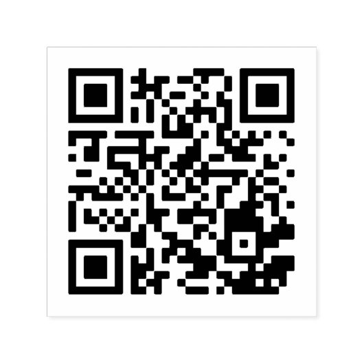 Benutzerdefinierter QR-Code Selbstfarbige Briefmar Permastempel (Design)