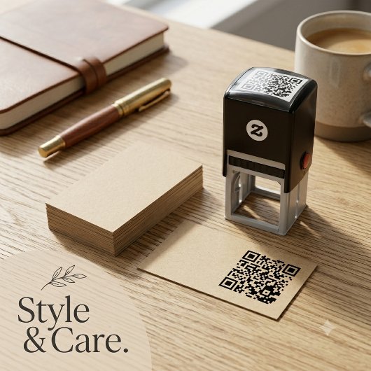 Benutzerdefinierter QR-Code Selbstfarbige Briefmar Permastempel