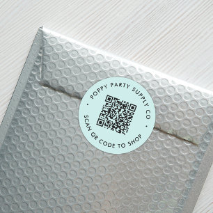 Benutzerdefinierter QR-Code Shop Aufkleber