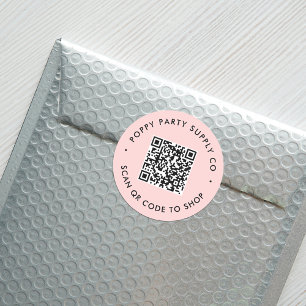 Benutzerdefinierter QR-Code Shop Aufkleber