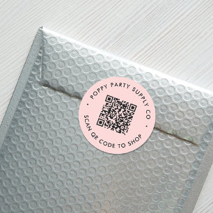 Benutzerdefinierter QR-Code Shop Aufkleber