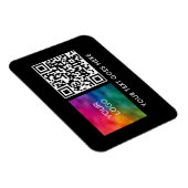 Benutzerdefinierter QR-Code Strichcode Firmenlogo  Magnet (Rechte Seite)