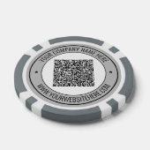 Benutzerdefinierter QR-Code-Text Business-Pokerchi Pokerchips (Einzeln)