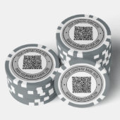 Benutzerdefinierter QR-Code-Text Business-Pokerchi Pokerchips (Stapel)