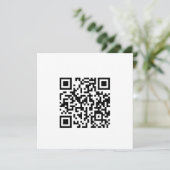 Benutzerdefinierter QR-Code Text moderne Quadratei (Stehend Vorderseite)