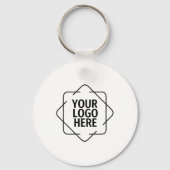 Benutzerdefinierter QR-Code Text Moderner White Bu Schlüsselanhänger (Rückseite)