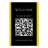 Benutzerdefinierter QR-Code Text Modernes Business Poster (Vorderseite)