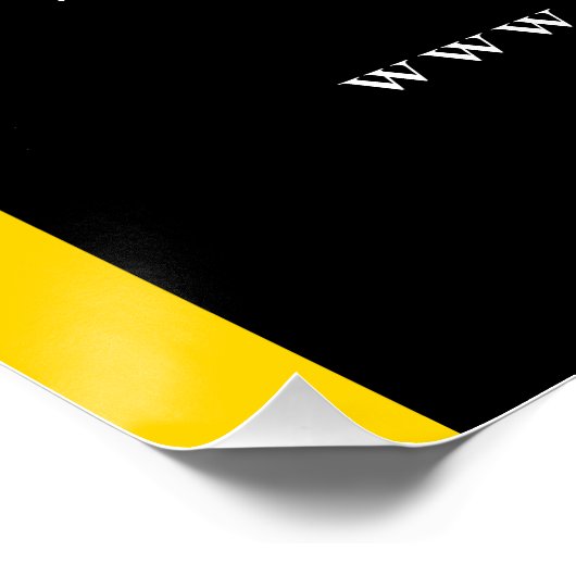 Benutzerdefinierter QR-Code Text Modernes Business Poster (Ecke)