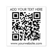 Benutzerdefinierter QR-Code Text Modernes Geschäft Permastempel (Design)