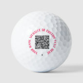 Benutzerdefinierter QR-Code Text Personalisierte B Golfball (Vorderseite)