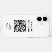 Benutzerdefinierter QR-Code-Text und Personalisier Case-Mate iPhone Hülle (Rückseite (Horizontal))