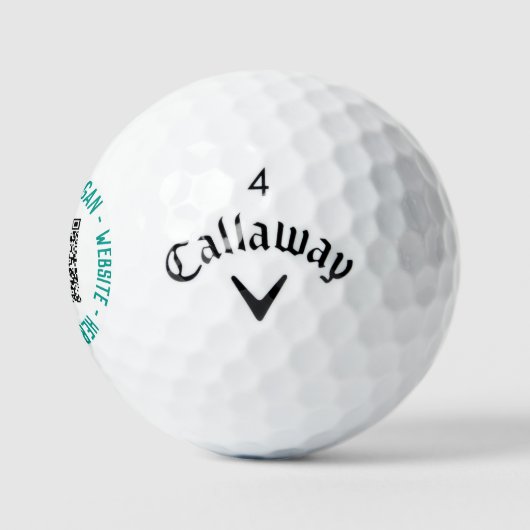 Benutzerdefinierter QR-Code Textfarben Werbebälle Golfball (Logo)
