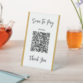 Benutzerdefinierter QR-Code-Textscan zum Bezahlen Sockelschild (In SItu)