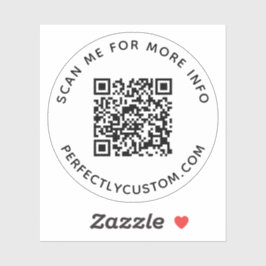 Benutzerdefinierter QR-Code Überprüfen Sie mich fü Aufkleber