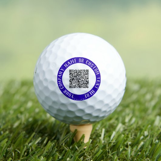 Benutzerdefinierter QR-Code und Briefmarke für Gol Golfball (Insitu T-Shirt)