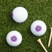 Benutzerdefinierter QR-Code und Briefmarke für Gol Golfball (Insitu Gras)