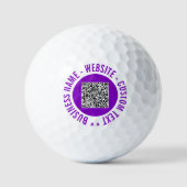 Benutzerdefinierter QR-Code und Briefmarke für Gol Golfball (Vorderseite)