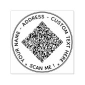 Benutzerdefinierter QR-Code und Briefmarke zur Tex Permastempel (Design)