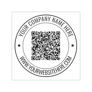 Benutzerdefinierter QR-Code und Briefmarke zur Tex Permastempel