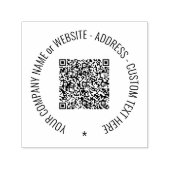 Benutzerdefinierter QR-Code und Briefmarke zur Tex Permastempel (Design)