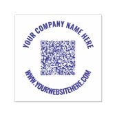 Benutzerdefinierter QR-Code und Briefmarke zur Tex Permastempel (Design)