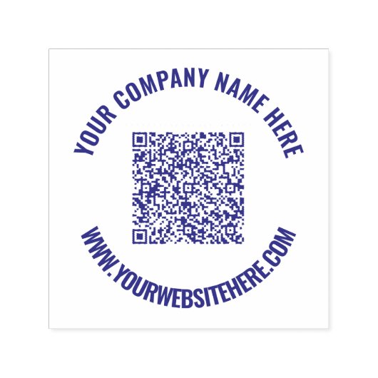 Benutzerdefinierter QR-Code und Briefmarke zur Tex Permastempel (Design)